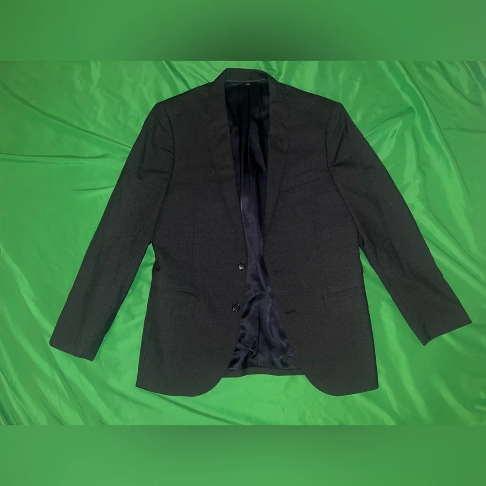 J. Crew x Loro Piana Ludlow Dark Gray 100% Wool Blazer size 38s